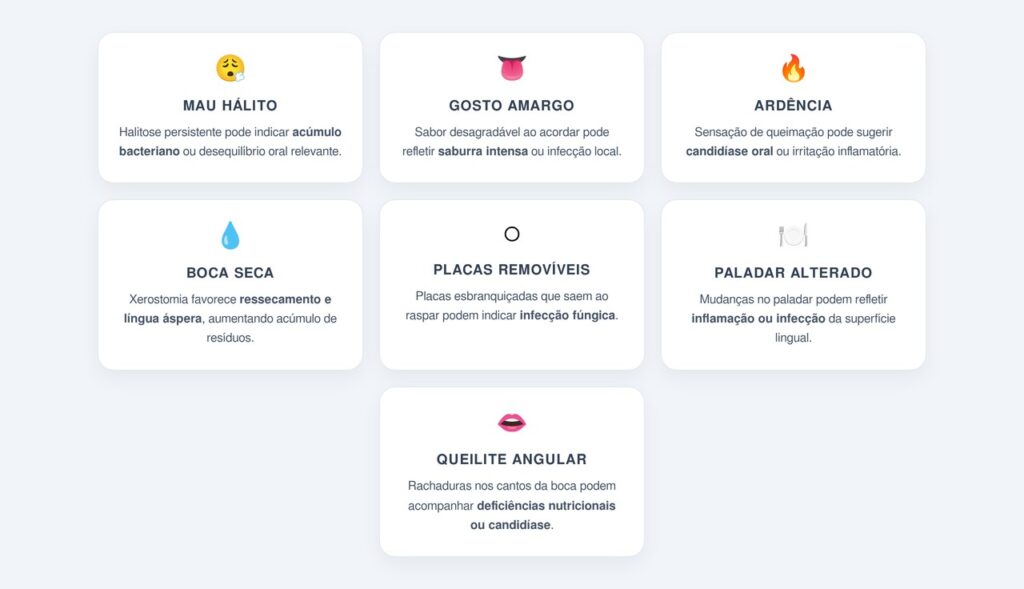 Quais sintomas costumam acompanhar a alteração?