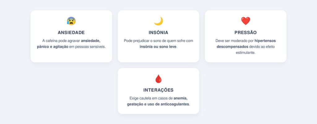 Quais grupos devem evitar o chá verde?
