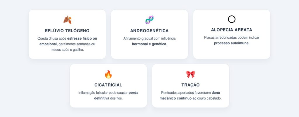 Quais padrões de queda merecem atenção?
