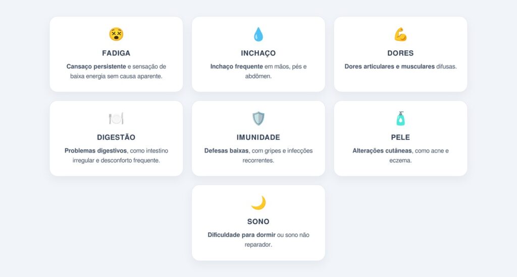 Quais outros sinais acompanham a inflamação crônica?