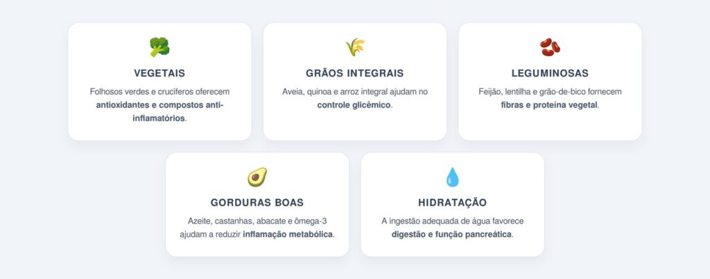 Quais alimentos protegem o pâncreas no dia a dia?