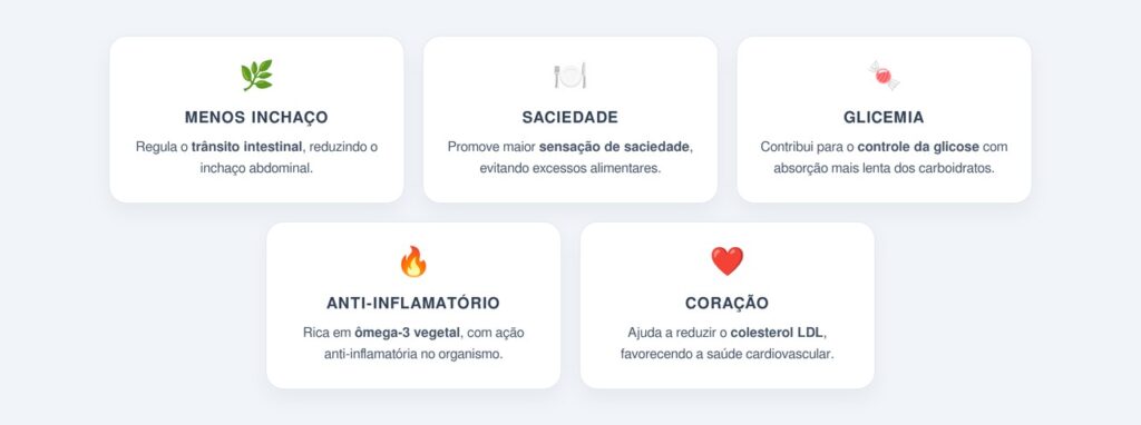 Quais os benefícios da chia para a digestão e o corpo?