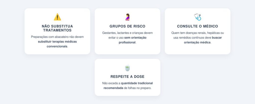 Cuidados importantes ao usar o abacateiro como planta medicinal