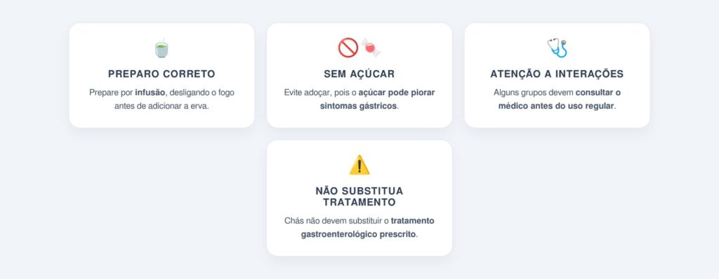 Cuidados essenciais ao usar chás para o estômago
