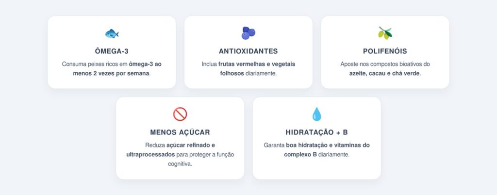 Quais são as cinco dicas para proteger o cérebro?