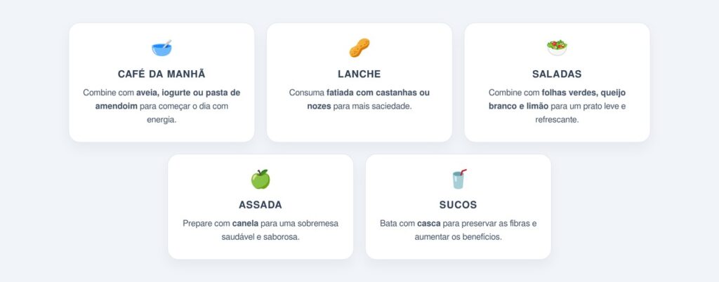 Como incluir a maçã no dia a dia?