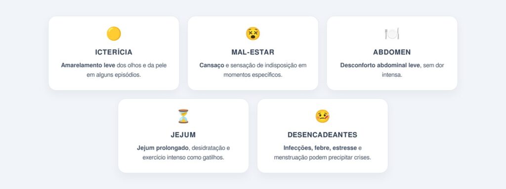 Quais os sintomas e gatilhos mais comuns?