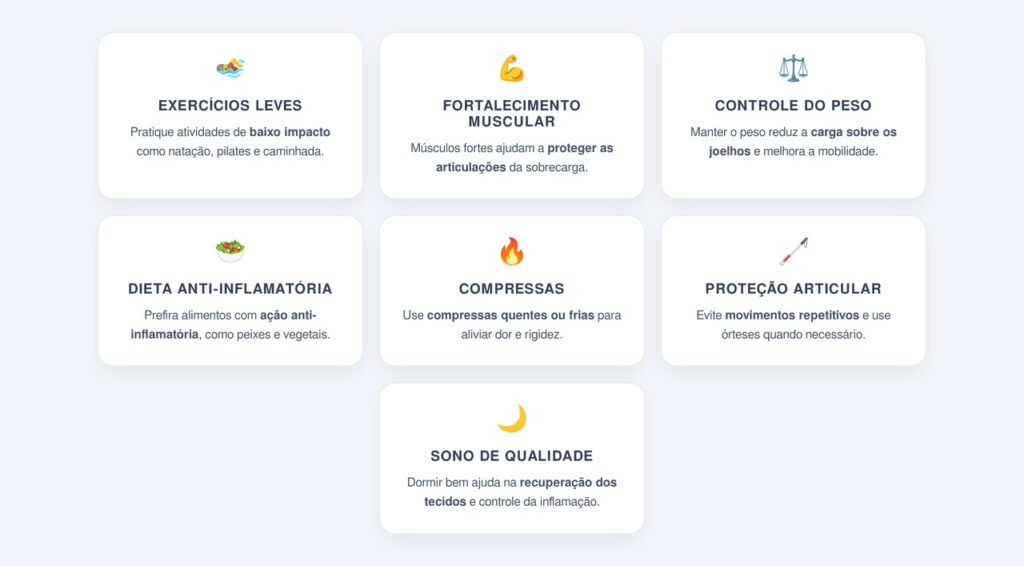 Quais hábitos naturais ajudam a controlar a artrose?