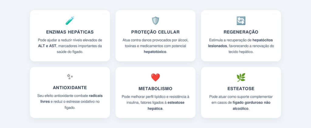 Quais são os principais benefícios para a saúde hepática?