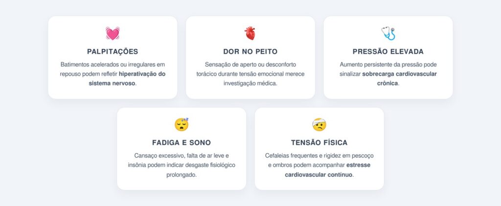 Quais sinais mostram que o coração está sobrecarregado?