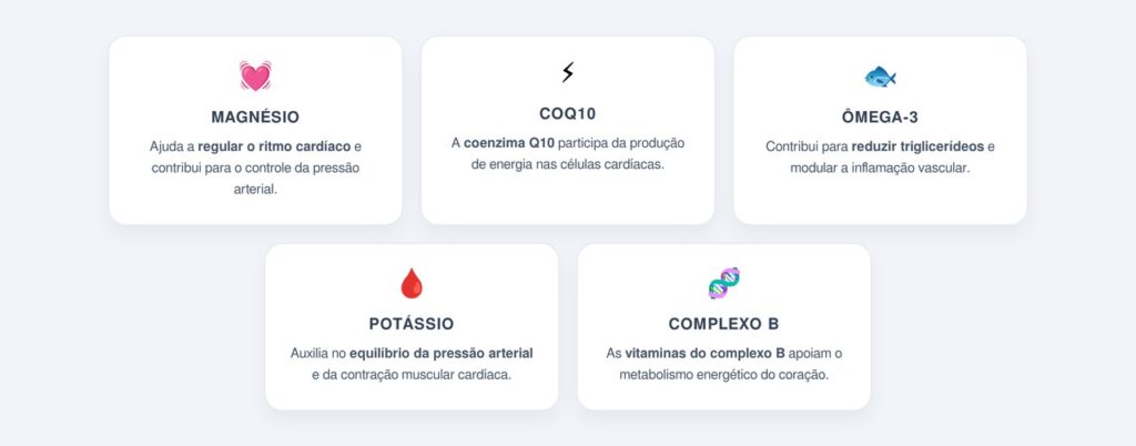 Quais são os principais nutrientes que fortalecem o coração?