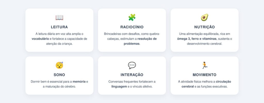 Como estimular o potencial intelectual da criança na prática?