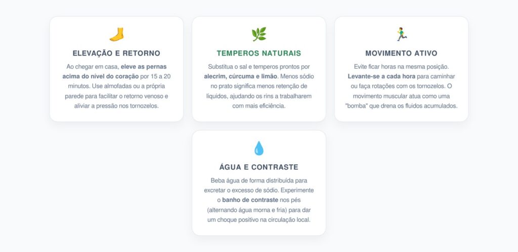 Medidas Práticas para Reduzir o Inchaço Naturalmente