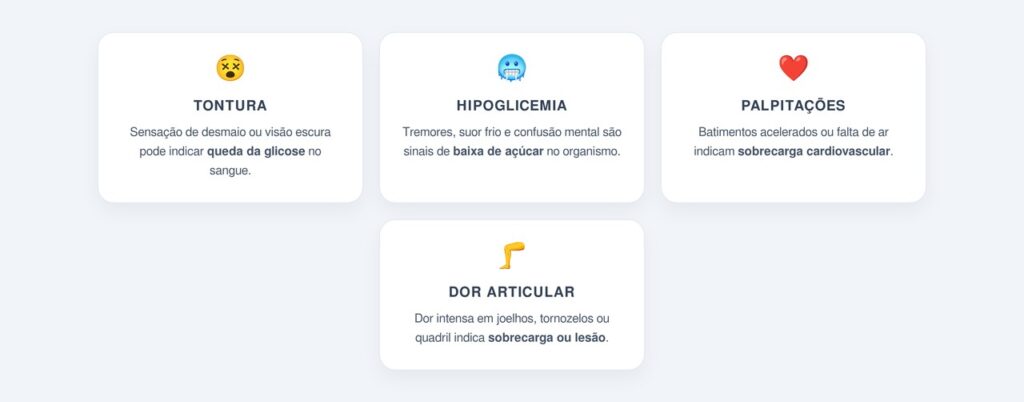 Sinais de alerta que o corpo envia durante o exercício em jejum
