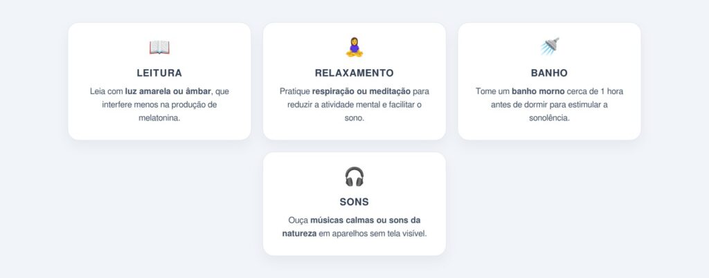 Alternativas para substituir o celular na rotina noturna