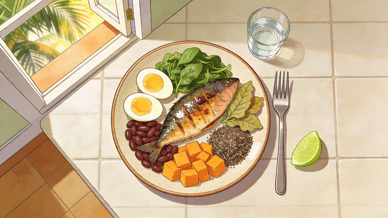 Proteínas, antioxidantes e ômega-3 podem compor um prato favorável ao fígado.