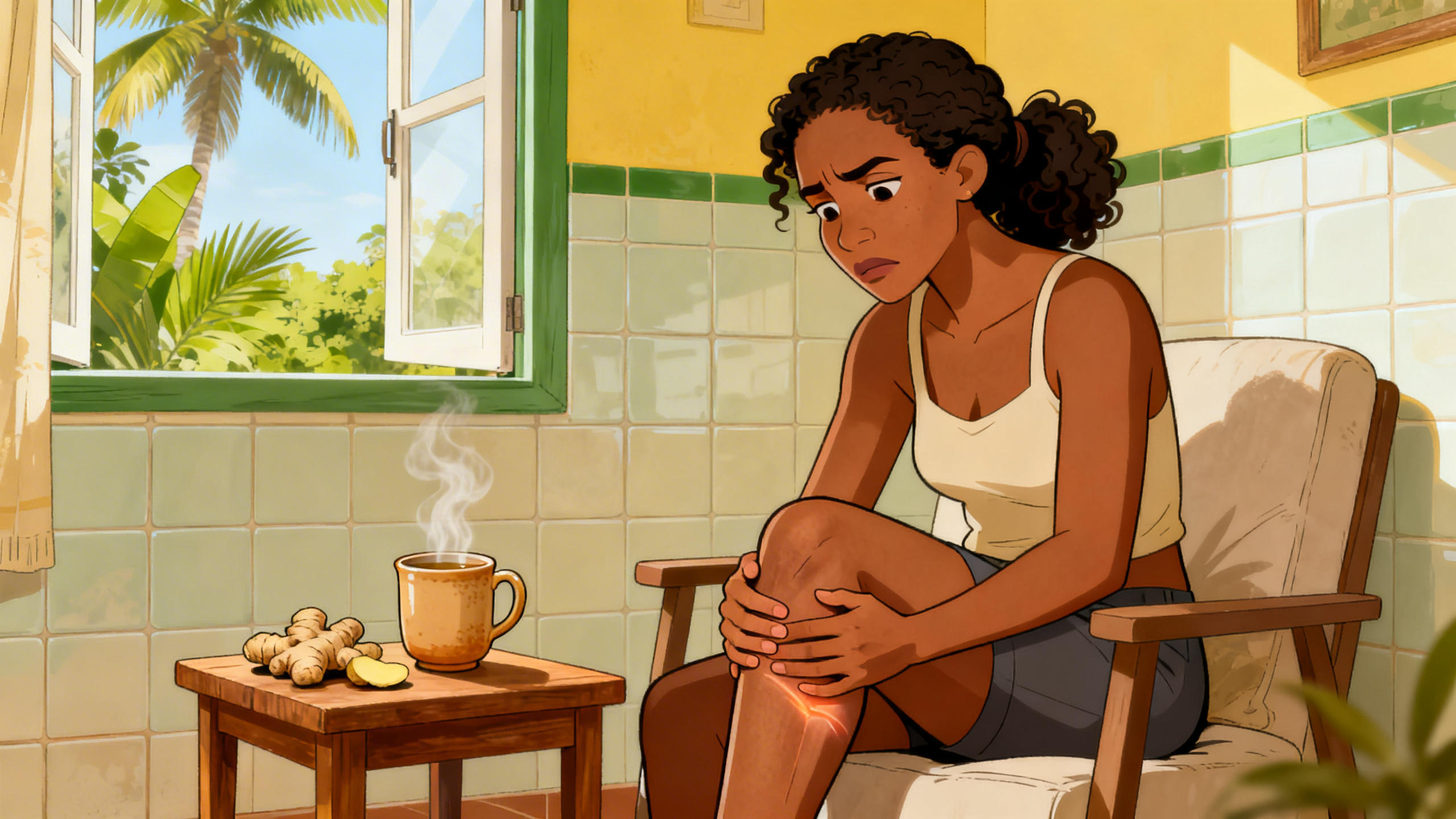 Uso regular do gengibre pode integrar o manejo da rigidez articular.