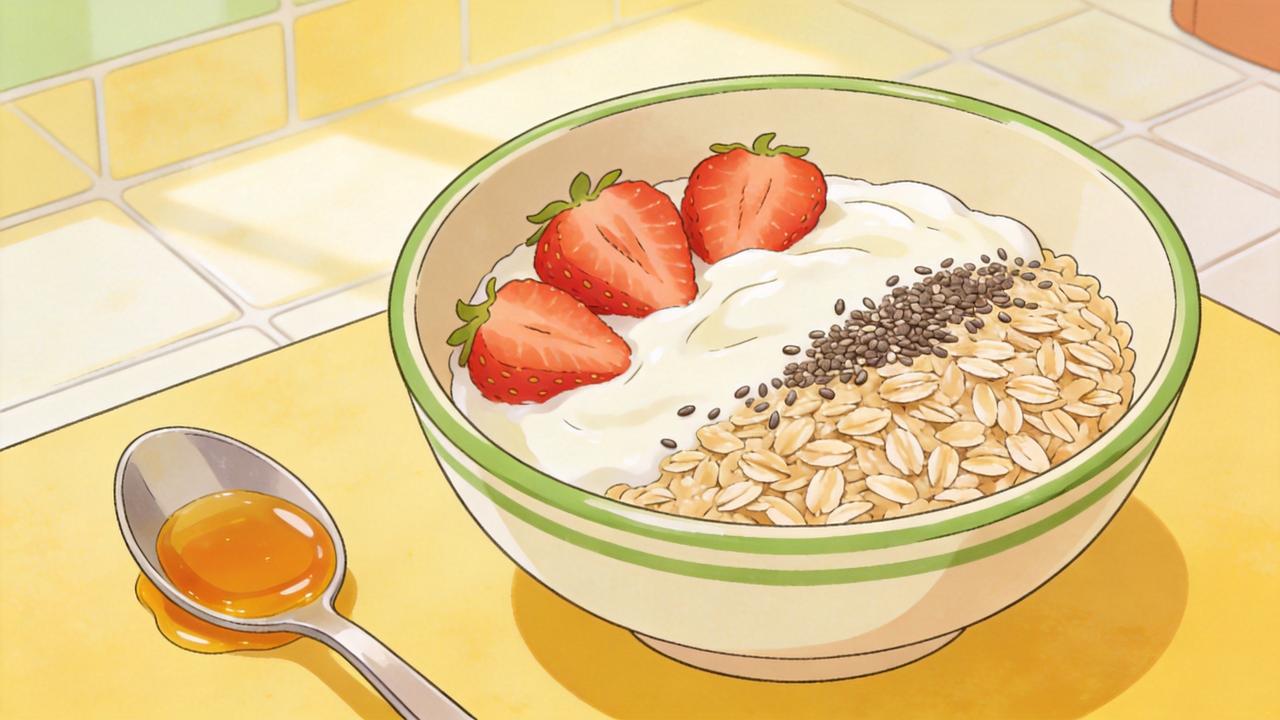 Combinar aveia com proteína e sementes melhora a resposta pós-prandial.