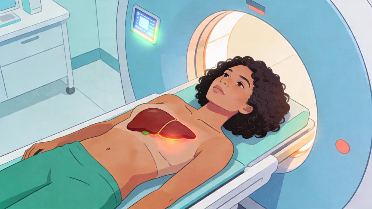 Exames de imagem ajudam a detectar inflamação hepática antes da fibrose avançada.