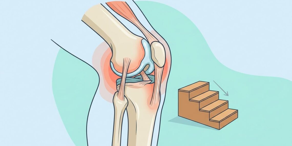 Dor no joelho ao descer escadas não é apenas idade, pode ser deficiência de colágeno ou inflamação silenciosa