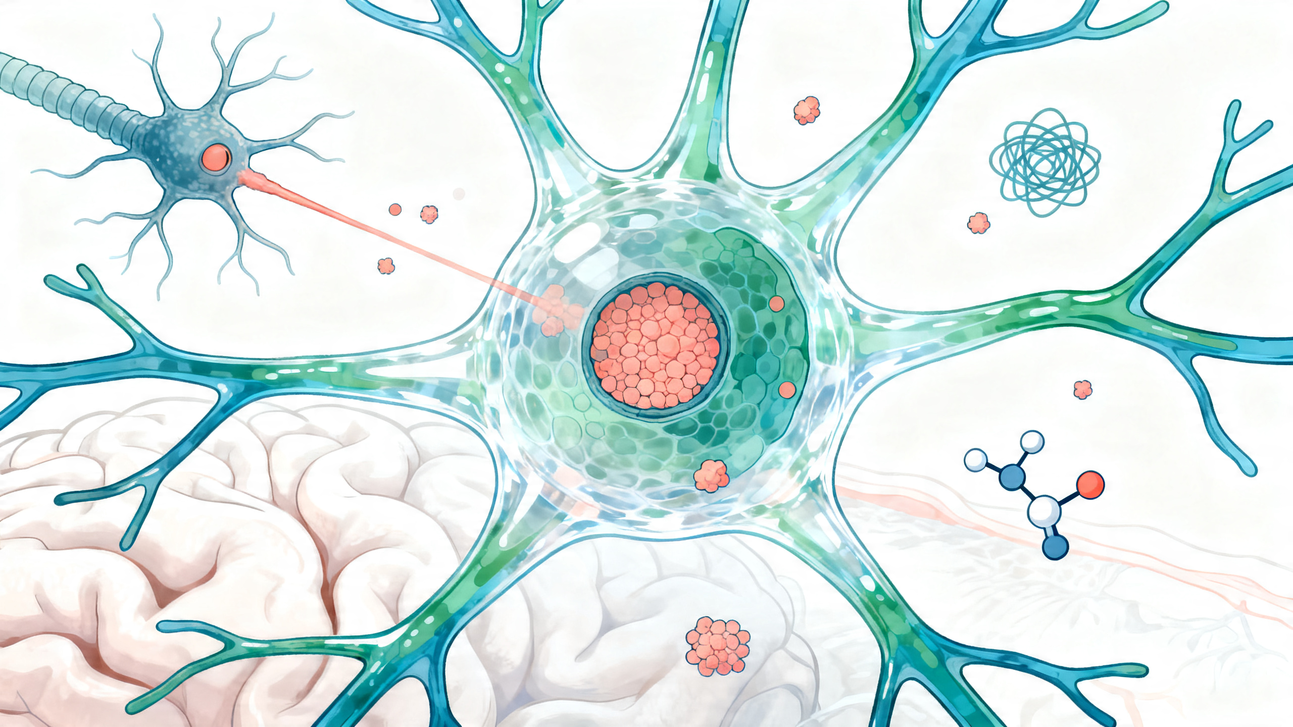 Estudo experimental analisou placas, tau e astrócitos reativos no cérebro.