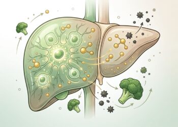 Como o sulforafano presente no brócolis atua no fígado e pode reduzir toxinas acumuladas de forma natural