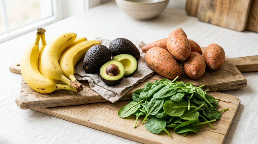 A falta de potássio não se deve à alimentação inadequada, mas sim ao uso prolongado de diuréticos e laxantes que o eliminam