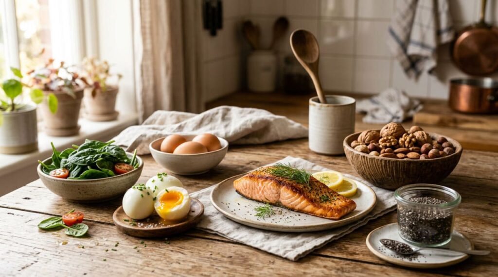 De quais nutrientes o cérebro precisa para manter a memória afiada e em quais alimentos eles são encontrados?