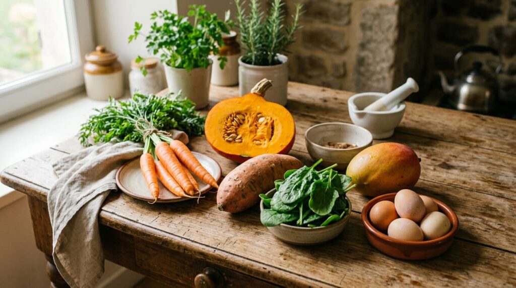 A vitamina que beneficia os olhos e em que alimentos você pode encontrá-la