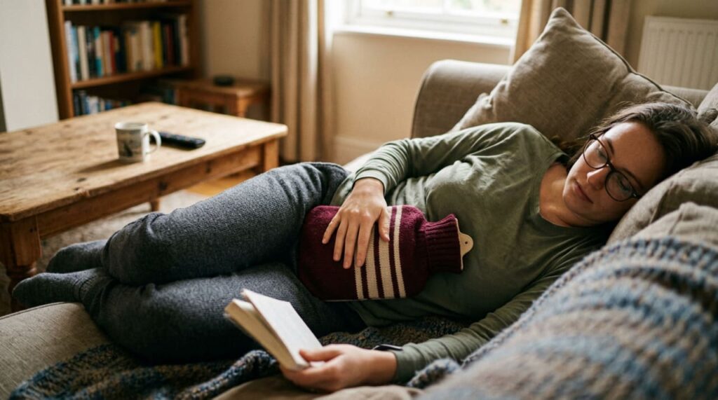 Como aliviar uma cólica menstrual rapidamente? Evite o sedentarismo e concentre-se em práticas que relaxam a musculatura uterina