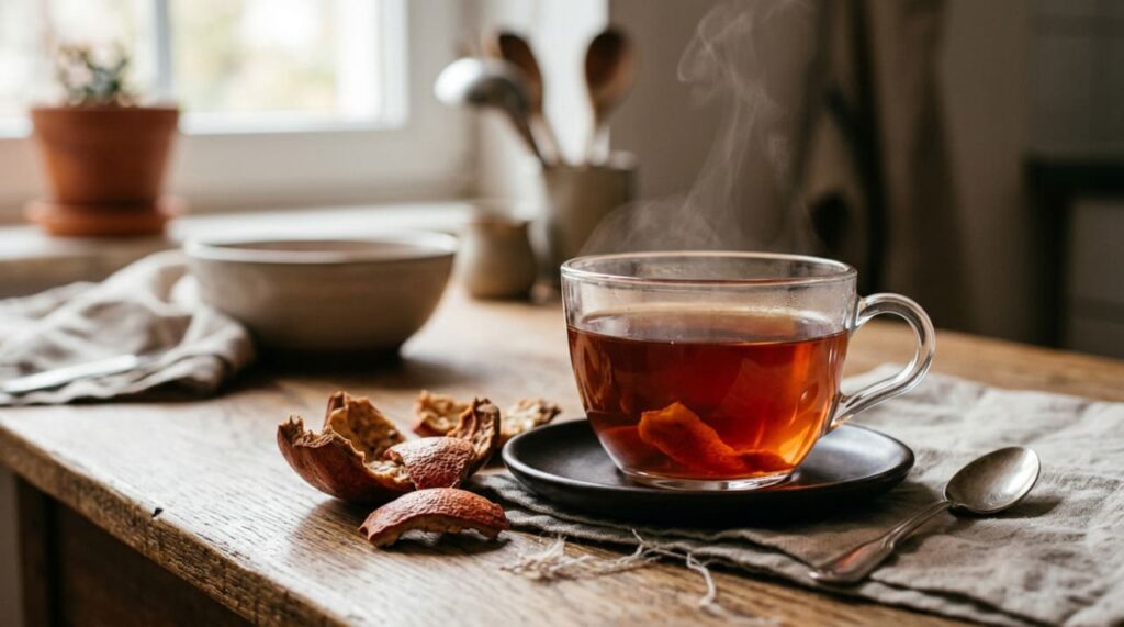 Quais são as propriedades curativas do chá de casca de romã?