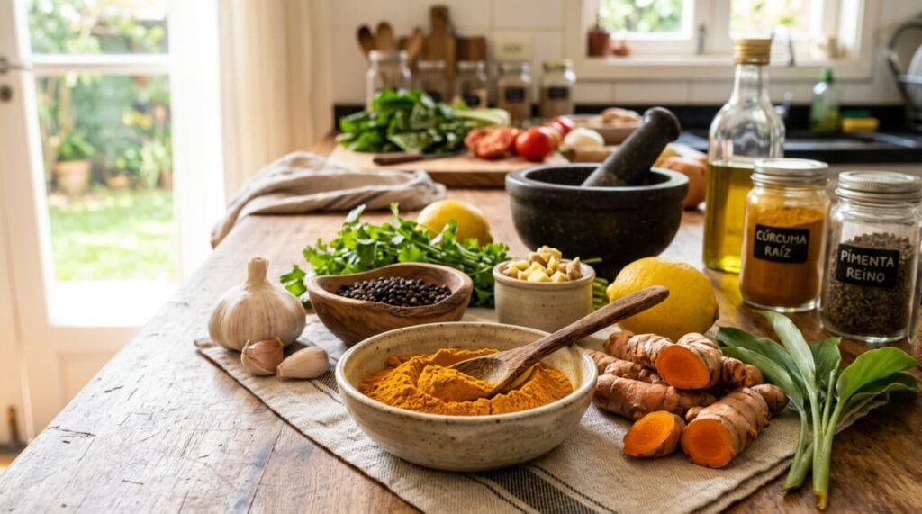 Como usar a cúrcuma para combater a inflamação no estômago