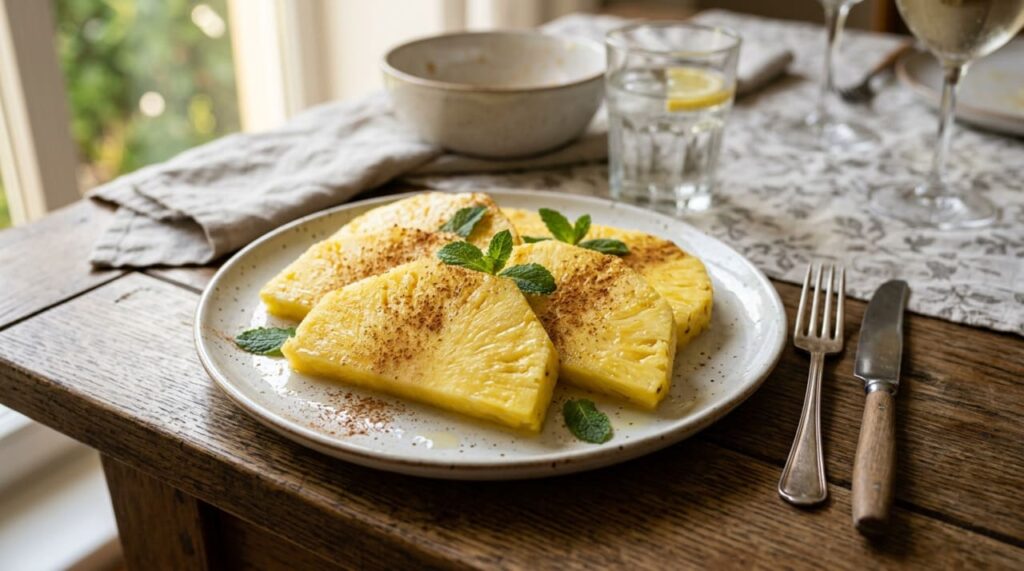 O abacaxi funciona muito bem para evitar a vontade de comer doces
