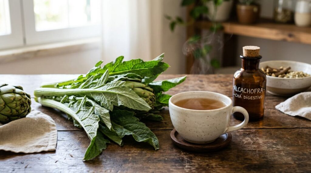 Quais são os benefícios para a saúde das folhas de alcachofra?