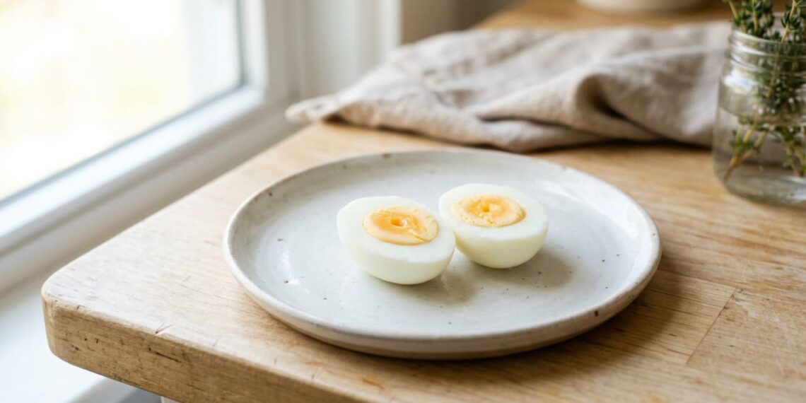 Um anel escuro ao redor da gema do ovo cozido. Poucas pessoas sabem o que isso significa e se um ovo assim é seguro para consumo