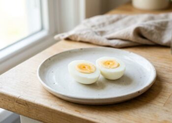Um anel escuro ao redor da gema do ovo cozido. Poucas pessoas sabem o que isso significa e se um ovo assim é seguro para consumo