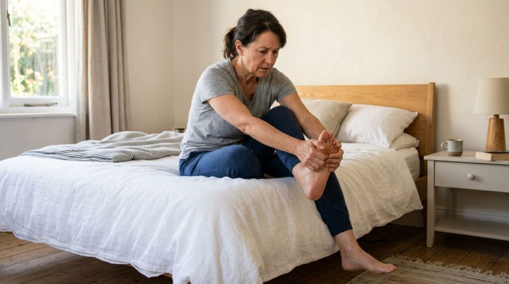 O que é a fascite plantar e como ela afeta o pé?