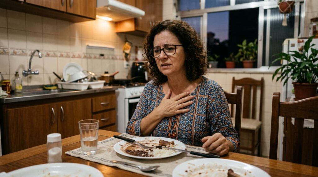 Azia frequente não é apenas desconforto. É um sinal fisiológico de que seu esôfago pode estar sendo danificado
