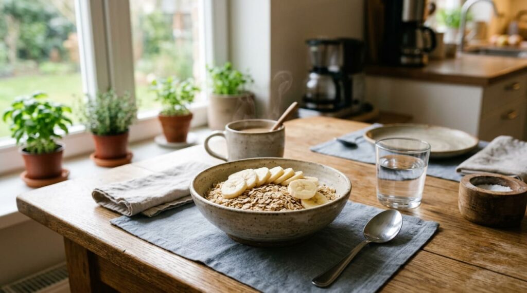 Quais são as propriedades curativas de comer aveia crua com banana em jejum?