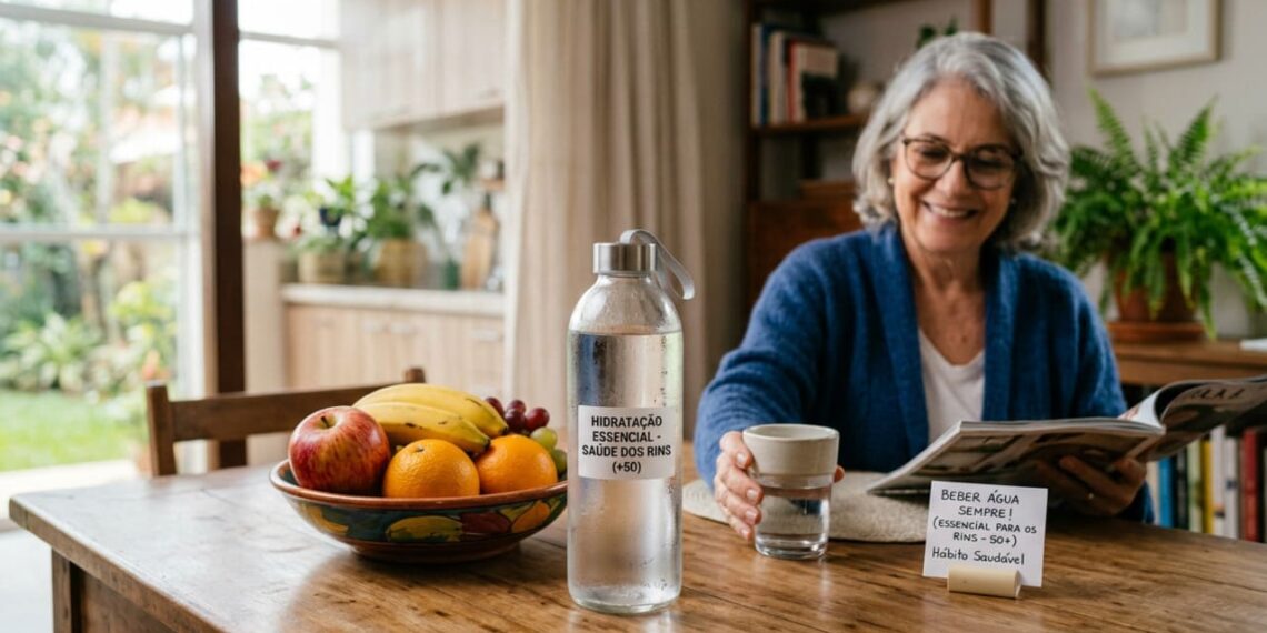 Quantidade certa de água para se manter saudável depois dos 50 anos