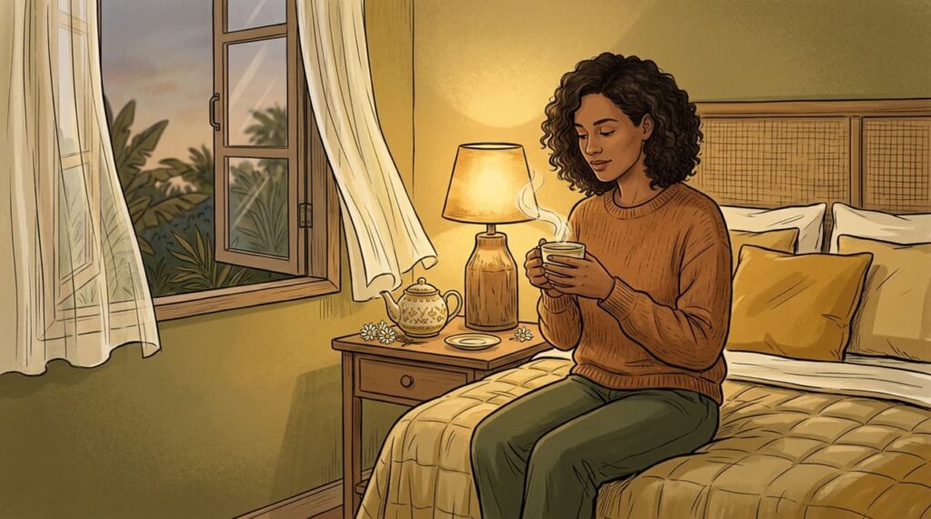 Chá de camomila: um remédio natural para a ansiedade leve e a dificuldade de dormir