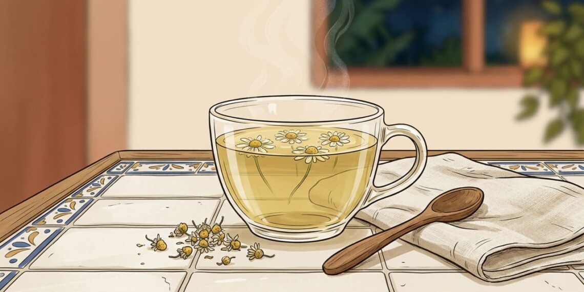Chá de camomila: um remédio natural para a ansiedade leve e a dificuldade de dormir