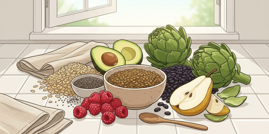 7 alimentos com mais fibras do que lentilhas