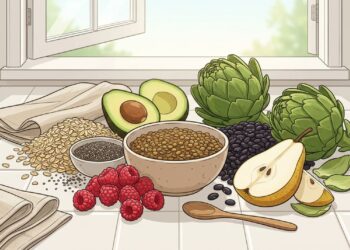 7 alimentos com mais fibras do que lentilhas