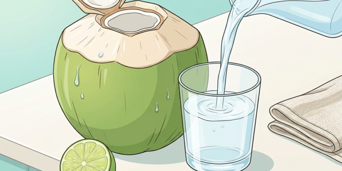 Água de coco natural: um remédio natural para a desidratação e as câimbras musculares
