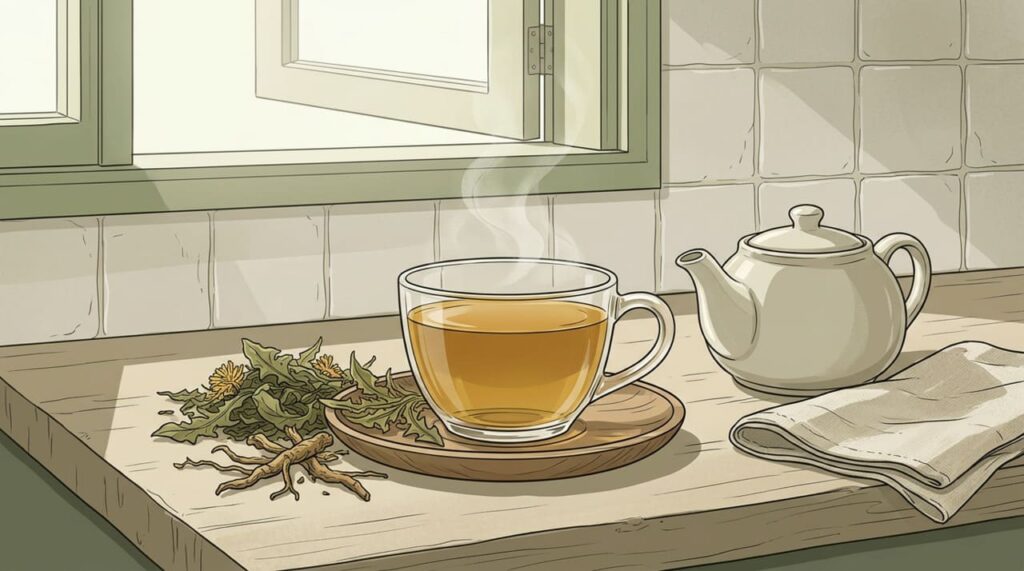 O chá de dente-de-leão é bom para quem tem fígado gorduroso?