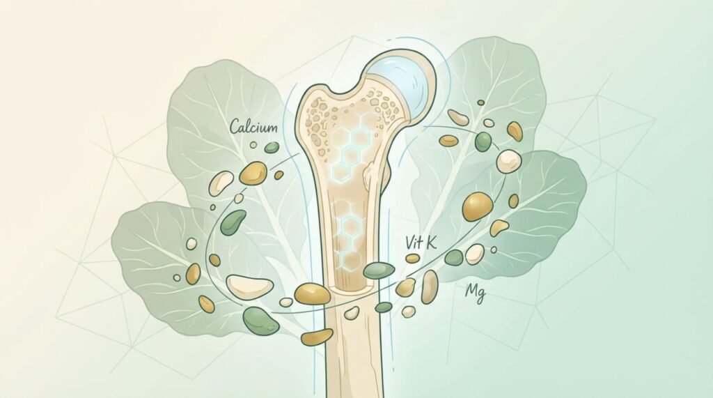 Couve manteiga: um remédio natural para os ossos fracos e a perda de massa óssea