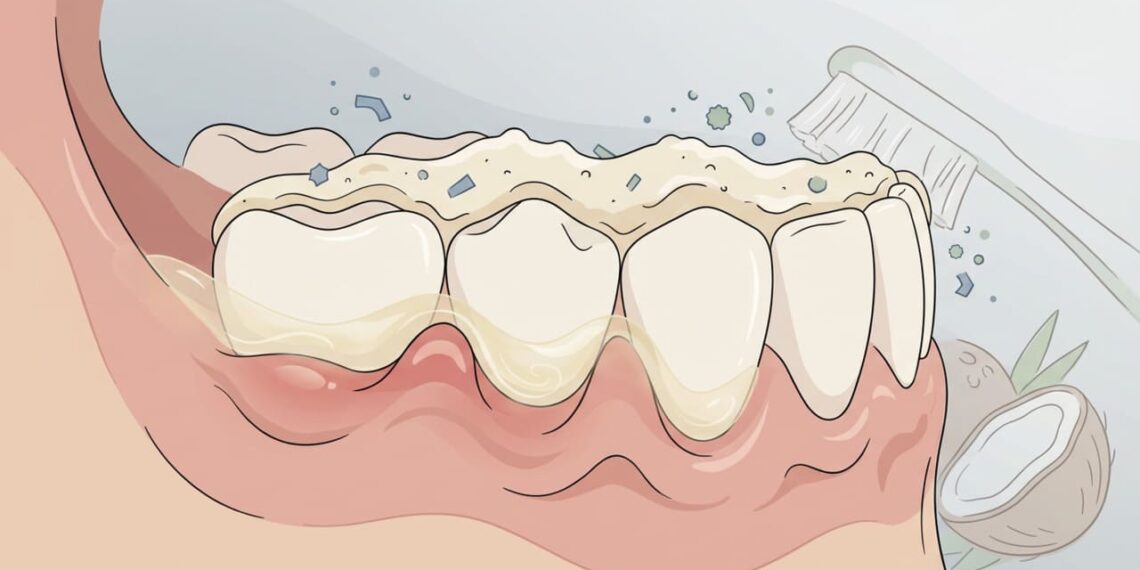 O que a ciência aponta sobre o enxágue com óleo de coco para tratar a inflamação bacteriana na boca?