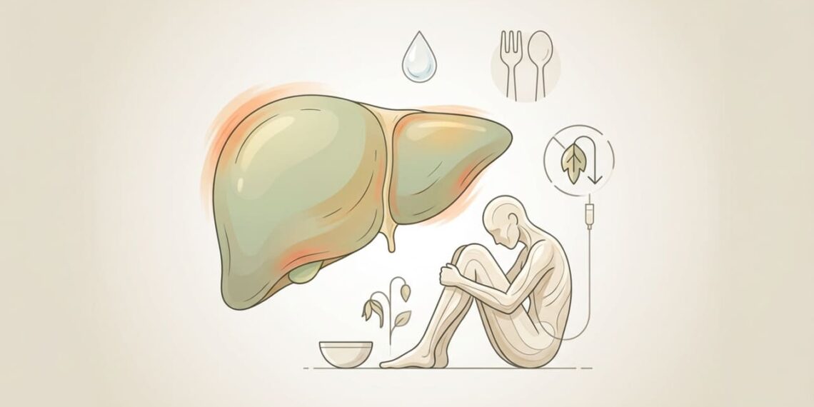 Como saber se a falta de apetite apresenta risco de inflamação no fígado e perda de nutrientes essenciais?