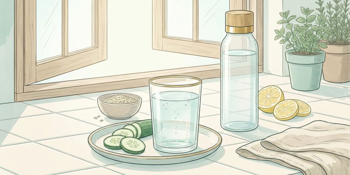 Como a água com eletrólitos afeta a digestão e ajuda a tratar a inflamação oculta no fígado?